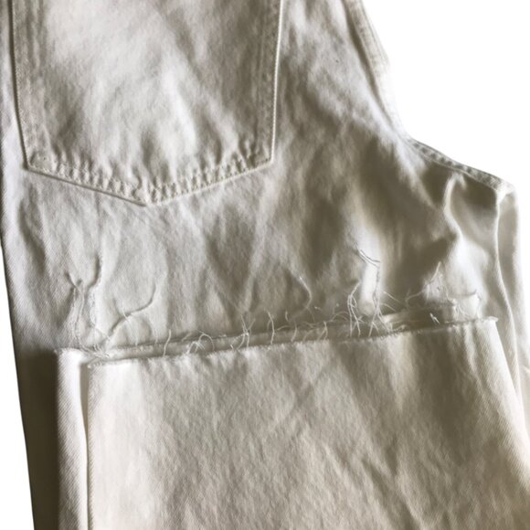 Madewell Low-Slung Baggy Crop in Pure White size 27 - Picture 10 of 11